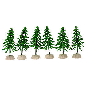 Green pine of 12 cm for 8 cm Nativity Scene