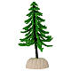 Sapin vert clair 10 cm avec base résine crèche 10-12 cm s1