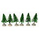 Sapin vert clair 10 cm avec base résine crèche 10-12 cm s2