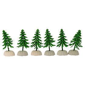Pino per presepe 6- 4 cm verde chiaro 8 cm di altezza