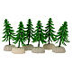 Pino per presepe 6- 4 cm verde chiaro 8 cm di altezza s3