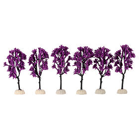 Albero lilla 15 cm per presepe 8 - 10 cm 