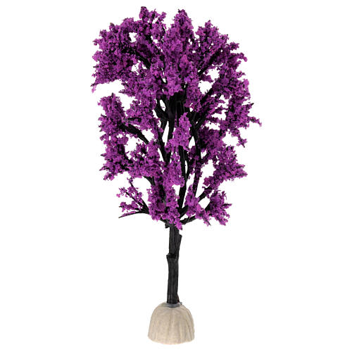Albero lilla 15 cm per presepe 8 - 10 cm  4
