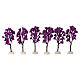 Albero lilla 15 cm per presepe 8 - 10 cm  s2