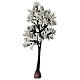 Arbre enneigé 15 cm pour crèche 10 cm s4