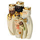 3-piece nativity scene in cream-colored resin 8x5x5 cm s4