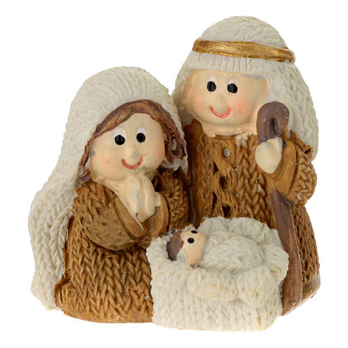 Natività in resina stile Shabby Chic 5x5x3 cm 1