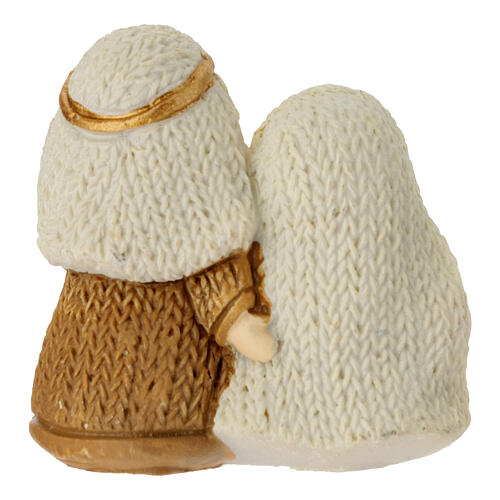 Święta Rodzina w stylu shabby chic, z żywicy, 5x5x3 cm 3