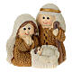 Shabby Chic nativity scene Holy Family 5x5x3 cm s1