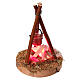 Fuoco led rosso 10x5 cm per presepe 10-12 cm s2
