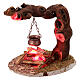 Tronco e fuoco 12 cm per presepe 10-12 cm s2