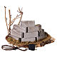 Oven with LED light for 10-12 cm Nativity Scene, h 8 cm s4