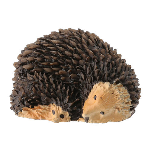 Resin hedgehog of 1x2 cm for 10 cm Nativity Scene 1