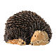 Resin hedgehog of 1x2 cm for 10 cm Nativity Scene s1