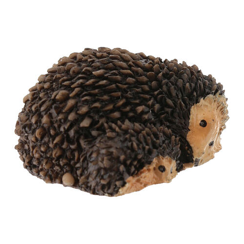 Resin hedgehog 1x2 cm for 10 cm nativity scene 2