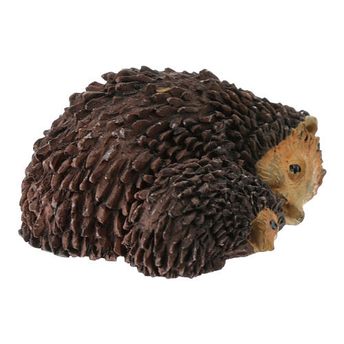 Miniature hedgehogs of 1x3 cm, resin, for 12 cm Nativity Scene 2