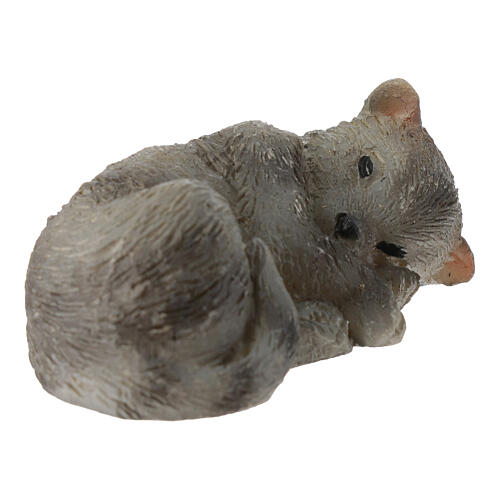 Katze, schlafend, aus Resin, für 10–12 cm Krippe 1