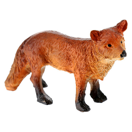 Renard 3 cm en résine pour crèche 10-12 cm 1