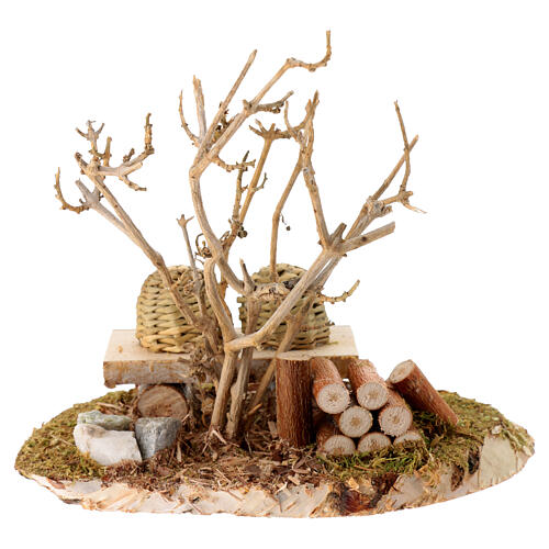 Arnia in legno 12 cm per presepe da 10-12 cm 2