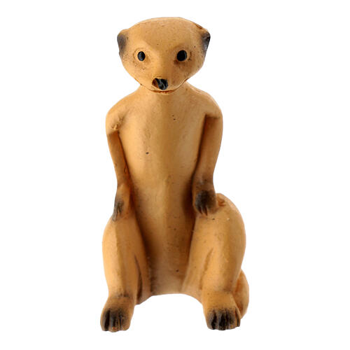 Suricate 4 cm résine pour crèche 12 cm 1