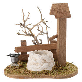 Miniature fountain well 10 cm for 16-20 cm nativity scene