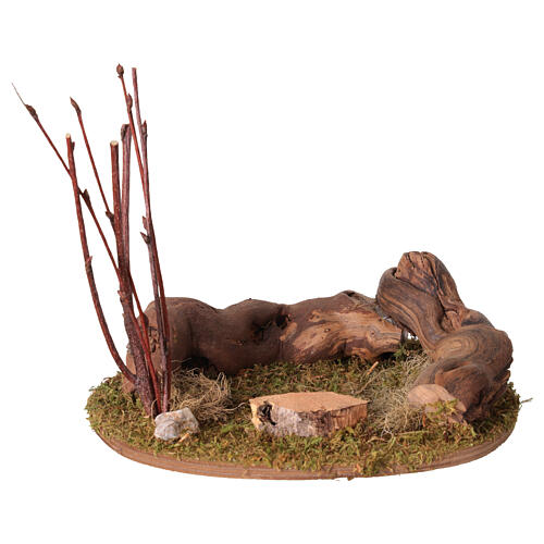 Moutons avec décor 3 cm pour crèche 10-12 cm 6