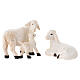 Moutons avec décor 3 cm pour crèche 10-12 cm s2