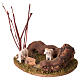 Pecorelle con ambientazione 3 cm per presepe 10-12 cm s3