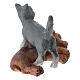 Chien et chat 2,5 cm en résine crèche 10-12 cm s3