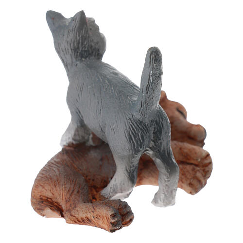 Cane e gatto 2,5 cm in resina presepe 10-12 cm  3