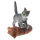 Cane e gatto 2,5 cm in resina presepe 10-12 cm  s2