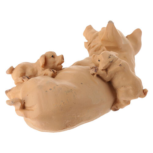 Groupe cochons 2 cm résine pour crèche 10-12 cm 2