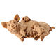 Gruppo maialini 2 cm resina per presepe 10-12 cm s1