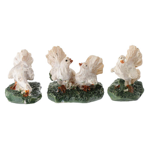 Pigeons, set of 3, for 10 cm Nativity Scene 1