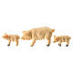 Set of 3 pigs, resin, for 10-12 cm Nativity Scene s1