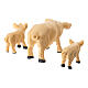 Set 3 pezzi resina maiali per presepe 10-12 cm s3