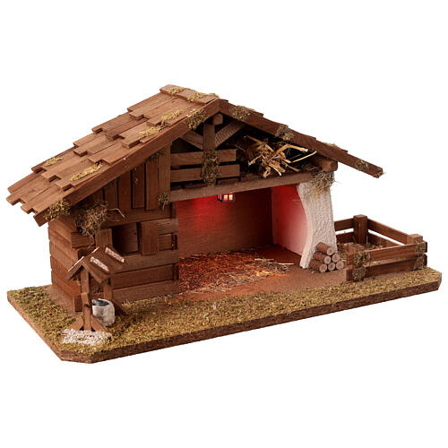 Stable for Nativity Scene, empty, 25x50x25 cm 2