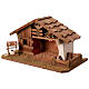 Cabaña belén navidad vacía 25x50x25 cm s3