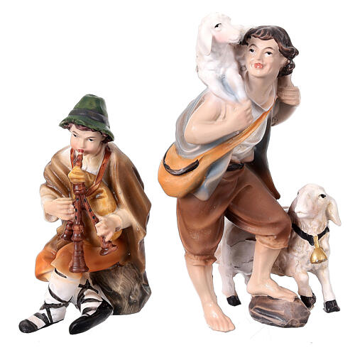 Nativity scene stable with statue set 25x50x25 cm 6