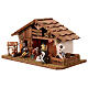 Nativity scene stable with statue set 25x50x25 cm s5
