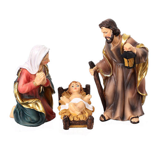 Nativity stable of 30x55x30 cm with 10 cm characters 2