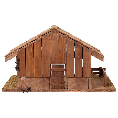 Cabane crèche 30x55x30 cm avec santons 10 cm 9