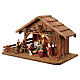 Cabane crèche 30x55x30 cm avec santons 10 cm s3