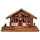 Cabane crèche 30x55x30 cm avec santons 10 cm s8