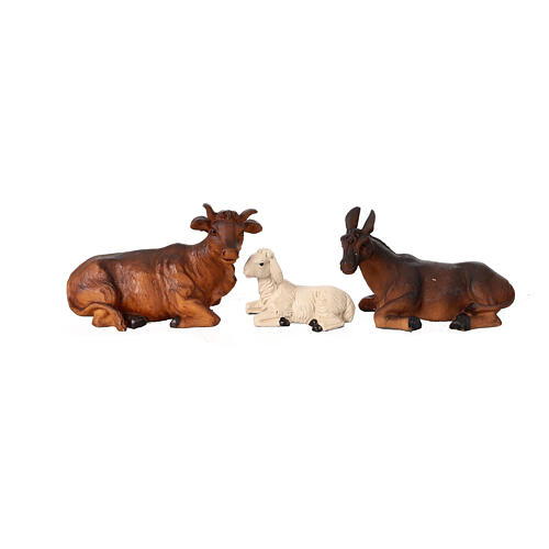 Nativity stable with 10 cm figurines, 30x55x30 cm 8