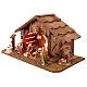 Nativity stable with 10 cm figurines, 30x55x30 cm s5