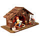 Cabane Nativité crèche 30x55x30 cm santons 10 cm s3