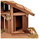 Empty Nordic style nativity stable 25x50x25 cm s2