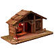 Empty Nordic style nativity stable 25x50x25 cm s3