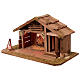 Empty Nordic style nativity stable 25x50x25 cm s4